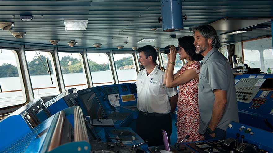 hang out on the bridge with Windstar Cruises