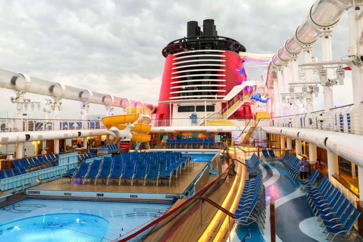 Disney Cruise Line pool area